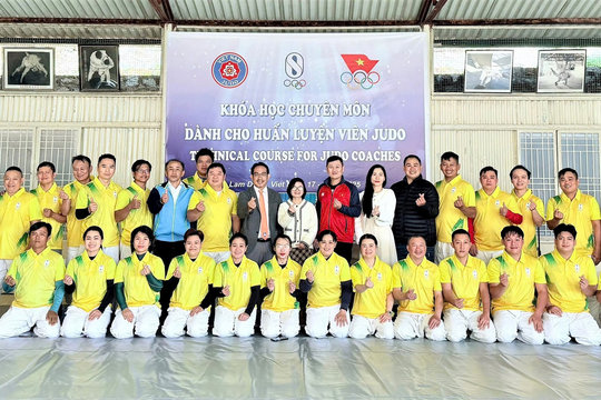 34 huấn luyện viên Judo dự khóa học chuyên môn năm 2025 tại Lâm Đồng