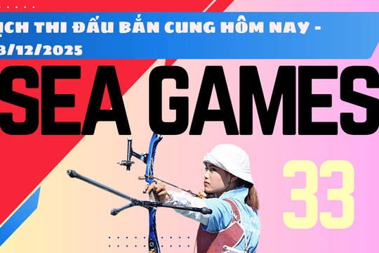 Lịch thi đấu bắn cung SEA Games 33 hôm nay 18/12/2025