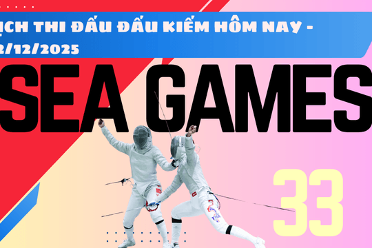 Lịch thi đấu đấu kiếm SEA Games 33 hôm nay 18/12/2025