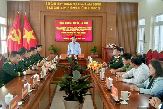 Ban Chỉ huy Phòng thủ Khu vực 3 – Bảo Lâm đoàn kết, quyết tâm hoàn thành tốt mọi nhiệm vụ