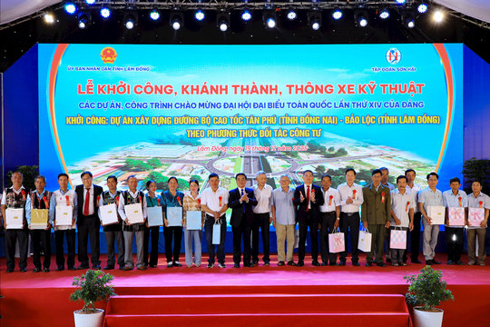 Lâm Đồng chính thức khởi công cao tốc Tân Phú - Bảo Lộc