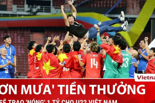 VFF trao 'nóng' 1 tỷ cho U22 Việt Nam, người hâm mộ vẫn lâng lâng vui sướng sau trận thắng Thái Lan lịch sử
