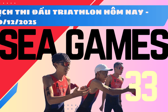 Chung kết Triathlon SEA Games 33 hôm nay 19/12/2025