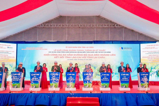 Khởi công hầm đường bộ qua đèo Hoàng Liên vốn đầu tư hơn 3.300 tỷ đồng