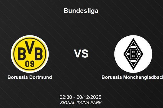 Nhận định Dortmund vs Mönchengladbach - Bundesliga