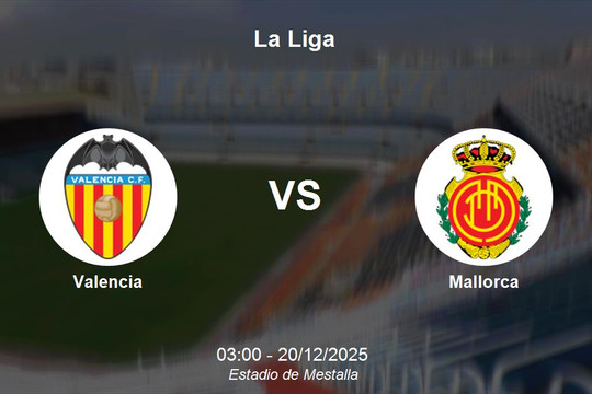 Nhận định Valencia vs Mallorca - Cuộc chiến trụ hạng La Liga