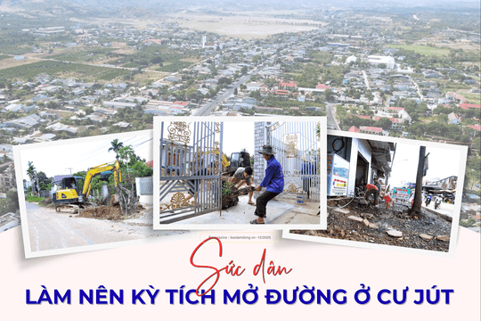 Sức dân làm nên kỳ tích mở đường ở Cư Jút