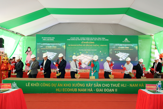 Khởi công Dự án công nghiệp xanh hơn 1.750 tỷ đồng: Nhà xưởng xây sẵn HLI Ecohub Nam Hà - giai đoạn II