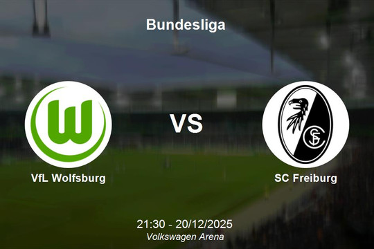 Nhận định VfL Wolfsburg vs SC Freiburg - Bundesliga