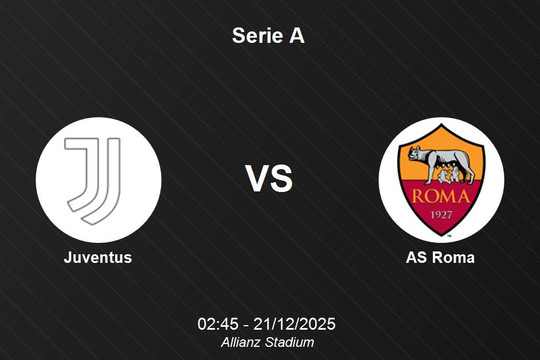 Nhận định Juventus vs AS Roma - Serie A