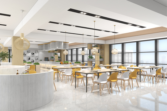 Thiết kế trần thạch cao quán cafe theo xu hướng hiện đại