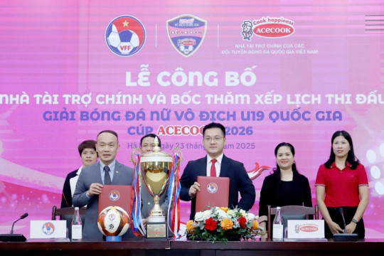 ACECOOK Việt Nam năm thứ 3 liên tiếp đồng hành cùng Giải bóng đá Nữ U19 Quốc gia