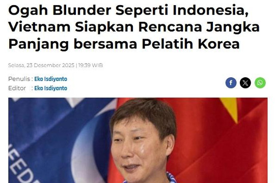 Việt Nam gia hạn HLV Kim Sang Sik: Indonesia e dè sự ổn định