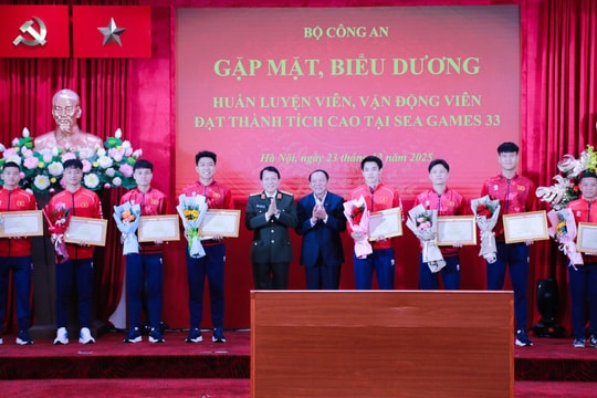 Bộ Công an vinh danh đoàn thể thao đạt thành tích lịch sử tại SEA Games 33