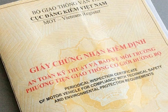 Đề xuất mẫu Giấy chứng nhận kiểm định an toàn kỹ thuật và bảo vệ môi trường xe cơ giới, xe máy chuyên dùng
