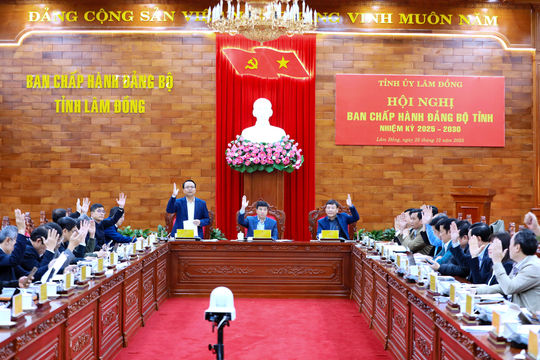 Ban Chấp hành Đảng bộ tỉnh Lâm Đồng thông qua 5 nội dung quan trọng