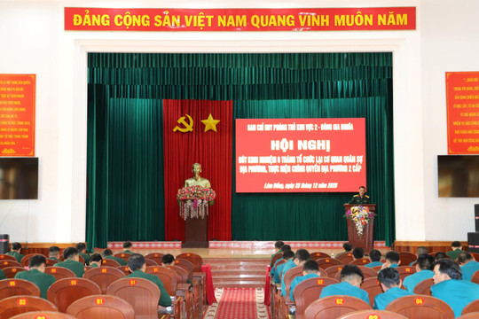Rút kinh nghiệm sau 6 tháng tổ chức lại cơ quan quân sự