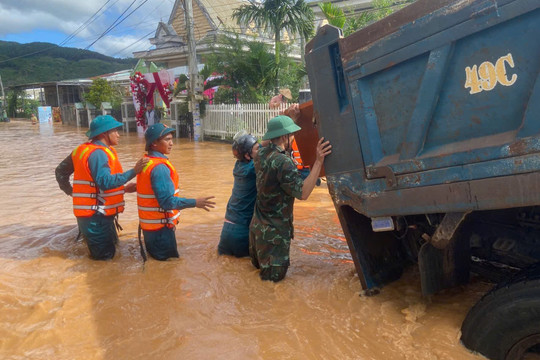 Ban Chỉ huy Phòng thủ Khu vực 1 - Đức Trọng kịp thời ứng phó mọi tình huống