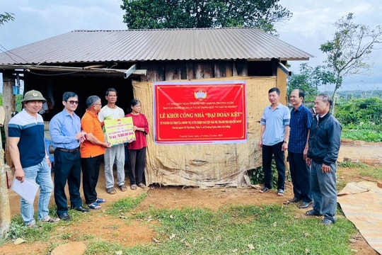 Trường Xuân khởi công xây dựng nhà “Đại đoàn kết” cho hộ nghèo