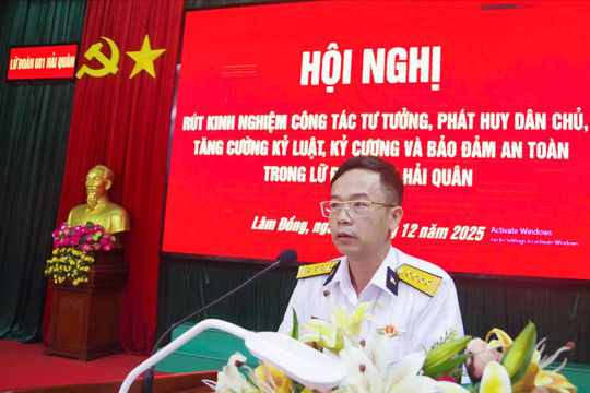 Lữ đoàn 681 rút kinh nghiệm công tác quản lý tư tưởng, bảo đảm an toàn tại đơn vị