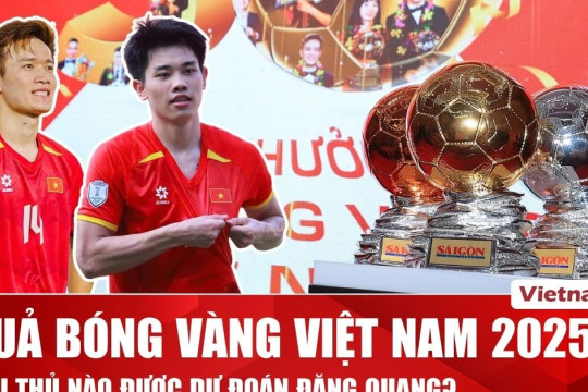 Đình Bắc hay Hoàng Đức: Cầu thủ nào sẽ được xướng tên giải thưởng Quả bóng Vàng Việt Nam 2025?