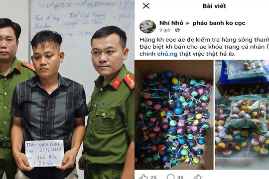 Cần Thơ: Bắt giữ 02 đối tượng mua bán trái phép linh kiện vũ khí và pháo nổ