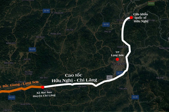 Lạng Sơn điều chỉnh vốn cao tốc Hữu Nghị - Chi Lăng lên hơn 11.800 tỷ đồng