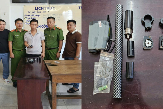 Cần Thơ: Bắt 2 đối tượng rao bán linh kiện súng và pháo nổ