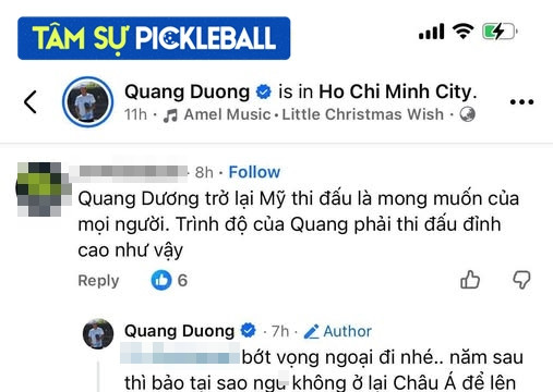 Quang Dương đáp trả gay gắt khi được khuyên về Mỹ thi đấu