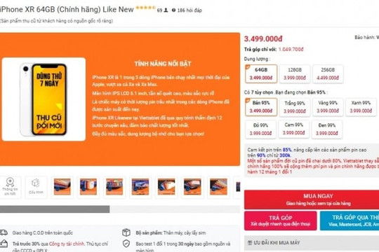 iPhone XR giá từ 3,4 triệu đồng: Lựa chọn bền bỉ năm 2025