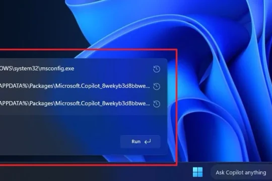 Cách bật giao diện hộp thoại Run mới hiện đại trên Windows 11