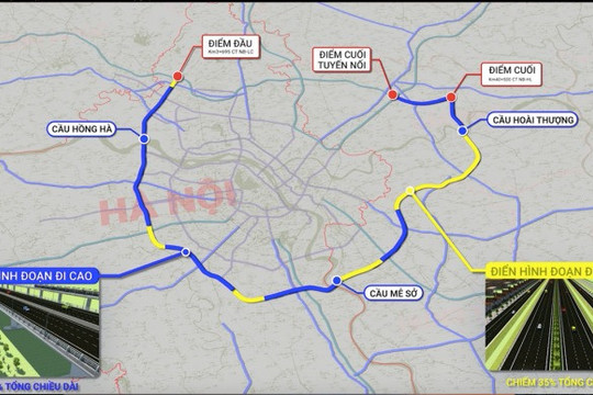 Hà Nội hoàn thành 2 cầu vượt sông thuộc Vành đai 4 vào năm 2028