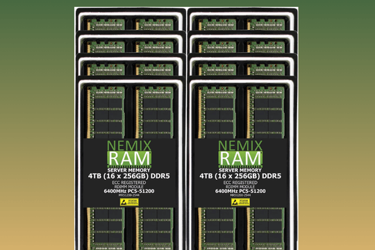 Nemix trình làng bộ nhớ RAM DDR5 4TB giá 77.000 USD dành cho máy chủ AI