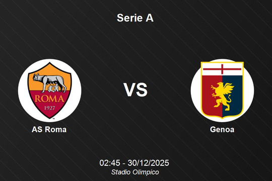 Nhận định AS Roma vs Genoa - Serie A: Quyết tâm bám đuổi top 4 tại Stadio Olimpico