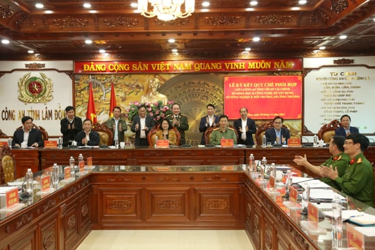 Lâm Đồng ký quy chế phối hợp liên ngành bảo đảm an ninh trật tự