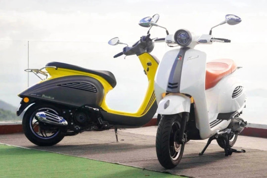 Xe tay ga phong cách cổ điển, 125cc, màn hình LCD, giá hơn 44 triệu đồng