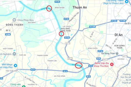 Quy hoạch 3 cầu vượt sông Sài Gòn nối Bình Dương và TP.HCM đến năm 2040