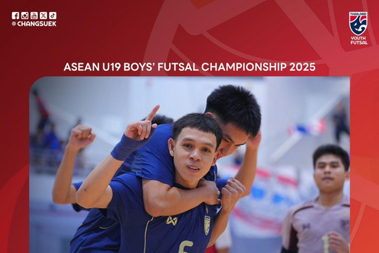 U19 futsal Thái Lan vô địch Đông Nam Á 2025 sau chiến thắng trước Indonesia