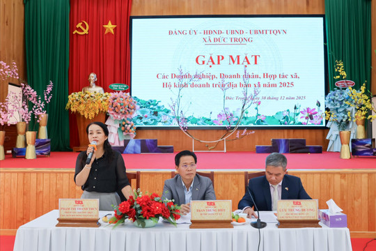 Lãnh đạo xã Đức Trọng gặp mặt các doanh nhân