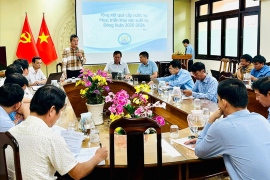 Đảm bảo nước tưới vụ đông xuân trên 33.600 ha phía Đông Nam tỉnh