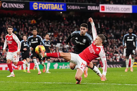 Arsenal nghiền nát Aston Villa 4-1: Trossard và Gabriel rực sáng tại Emirates