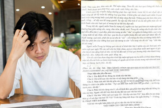 Nguyễn Văn Chung đính chính thông tin khi ca khúc Viết tiếp câu chuyện hòa bình vào đề thi lớp 11
