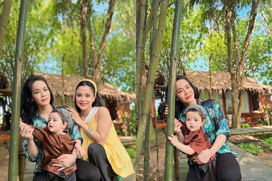 Nhật Kim Anh khoe con gái Julia diện áo bà ba cực đáng yêu trong lần đầu dã ngoại