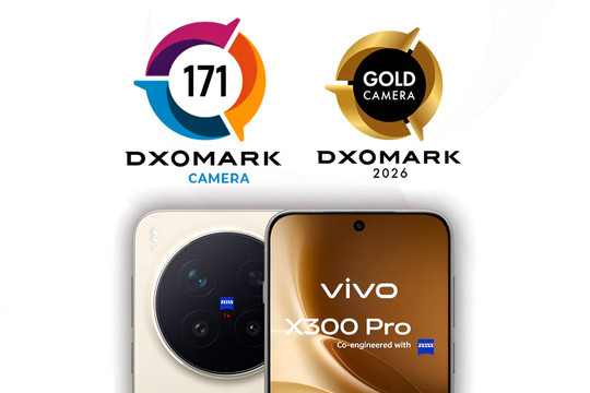 Vivo X300 Pro vươn lên vị trí thứ 2 bảng xếp hạng DxOMark, đối đầu trực tiếp với iPhone 17 Pro