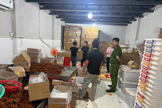 Công an TP. Hồ Chí Minh thu giữ hơn 30 tấn thực phẩm bẩn, xử phạt hơn 1,6 tỷ đồng