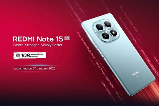 Xiaomi Redmi Note 15 5G chốt giá tại Việt Nam: Nâng cấp toàn diện hiệu năng và hiển thị