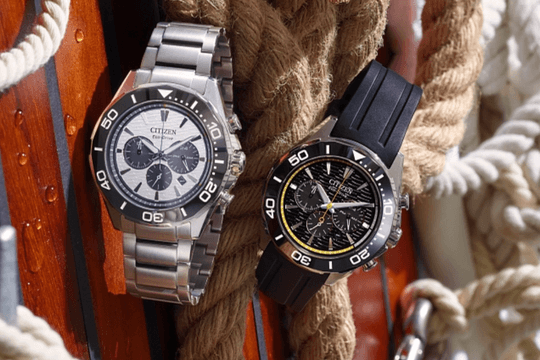 Citizen giới thiệu hai mẫu Eco-Drive Chronograph mới với thiết kế góc cạnh hiện đại