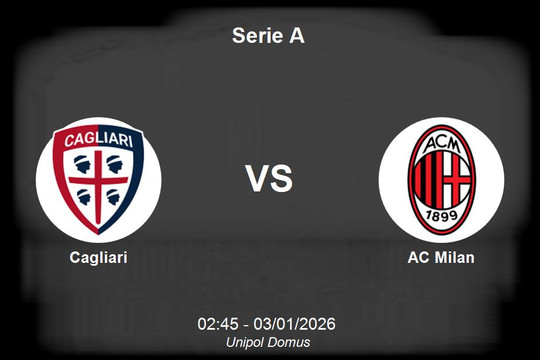Nhận định Cagliari vs AC Milan - Serie A: Rossoneri nỗ lực bám đuổi ngôi đầu