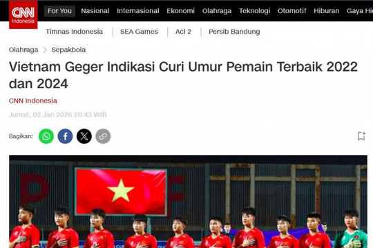 Báo Indonesia xoáy sâu vụ nghi vấn gian lận tuổi tại giải U19 Việt Nam