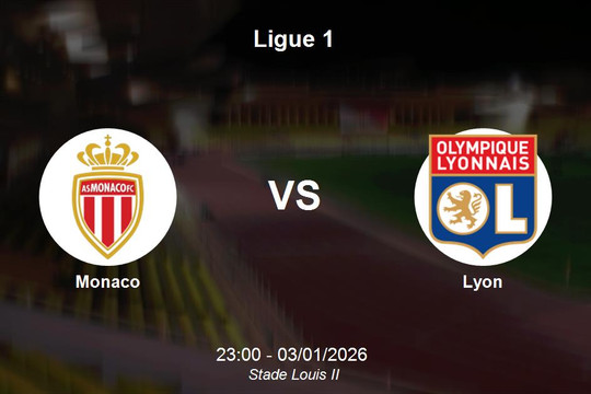 Nhận định Monaco vs Lyon - Ligue 1: Cuộc đối đầu rực lửa tại sân Stade Louis II